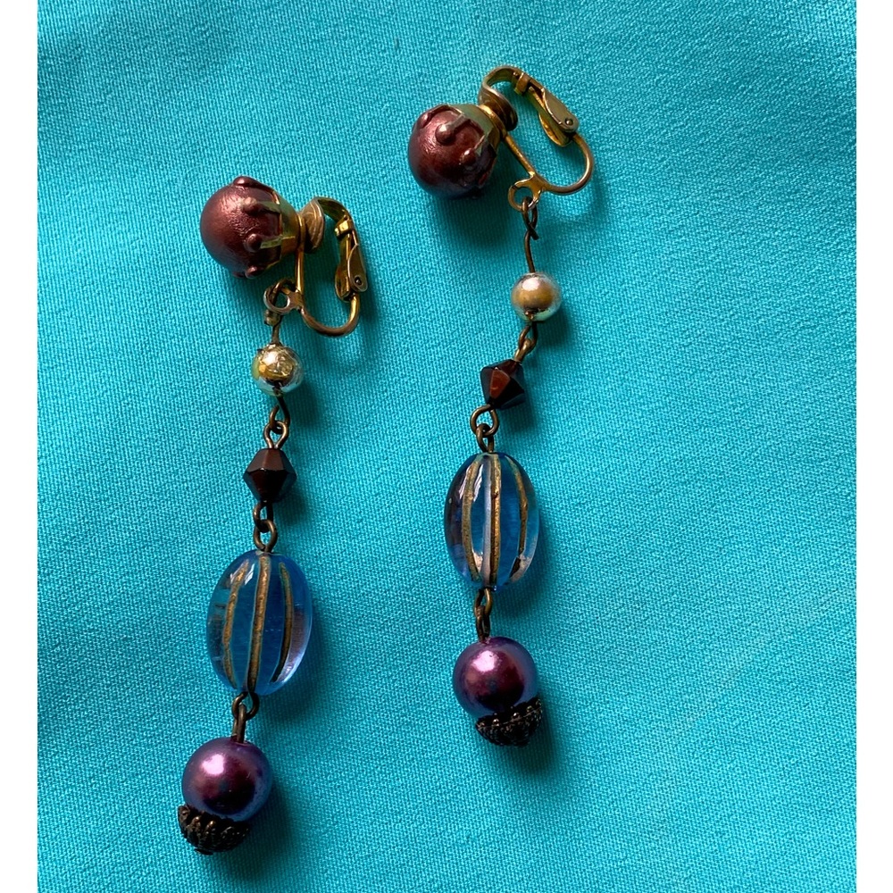 Beautiful Vintage Bohemian Beaded Dangle Earrings